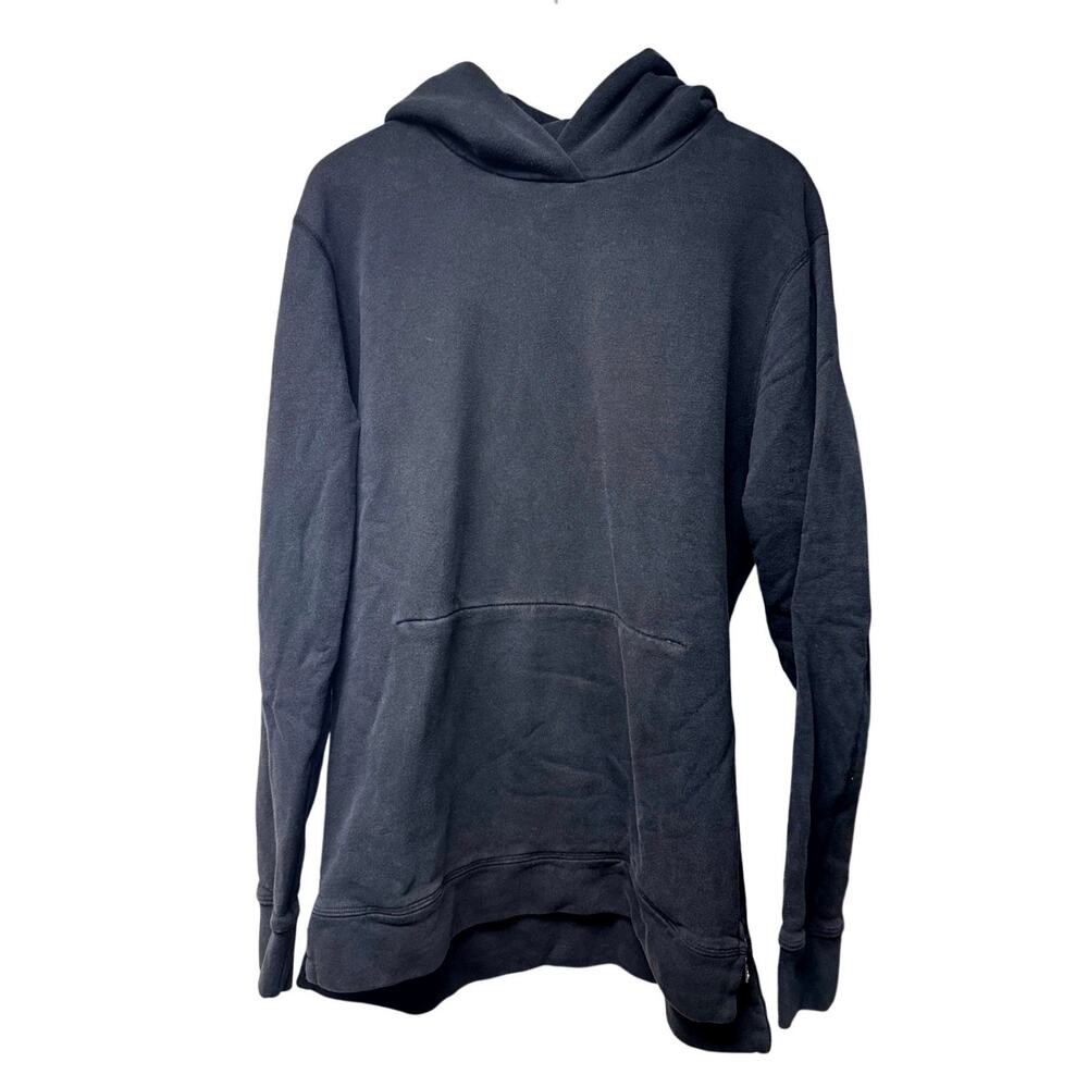 John Elliott Villain Hoodie Men’s Size 5 XXL Black Side Zip Made USA Streetwear